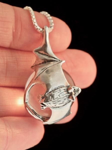 Night Flight Bat Orb - Silver picture