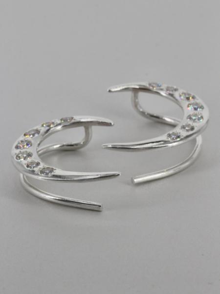 Crescent Ear Wrap - Silver picture