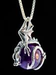 Dragon Orb Pendant - Silver