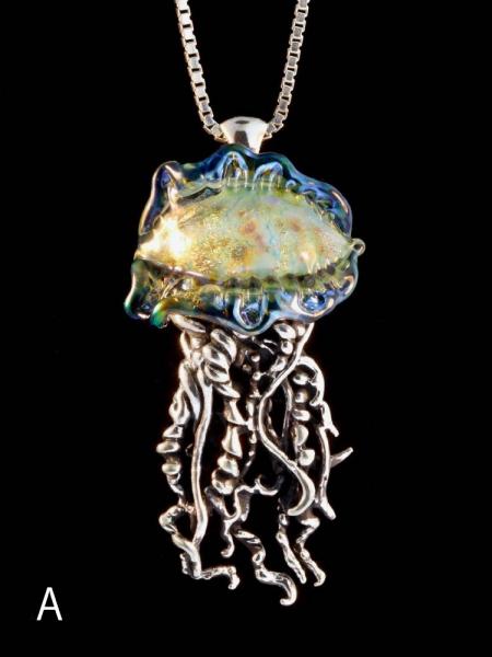 Portuguese Man of War Jellyfish - Silver