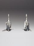 Peace Crane Earrings - Silver