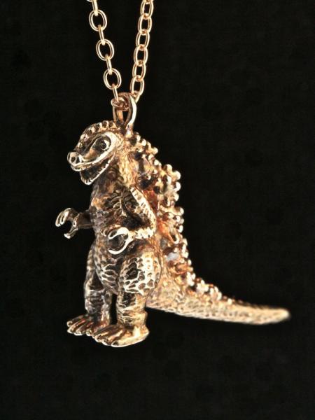 Godzilla Pendant - Bronze picture