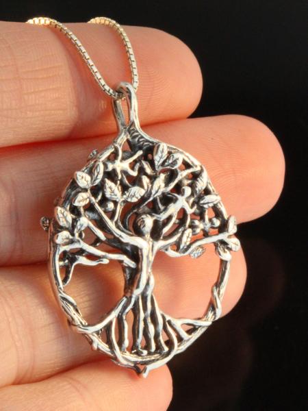 Circle of Life Tree Pendant - Silver picture