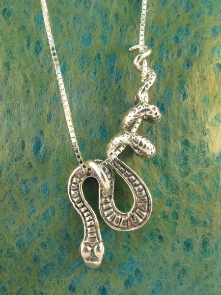 Python Snake Pendant - Silver picture