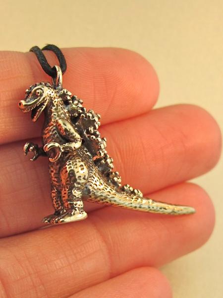 Godzilla Pendant - Bronze