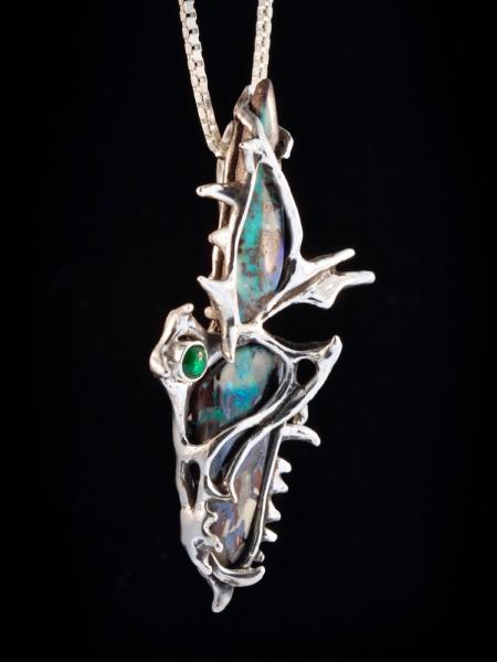 Abyss Opal Pendant - Silver picture