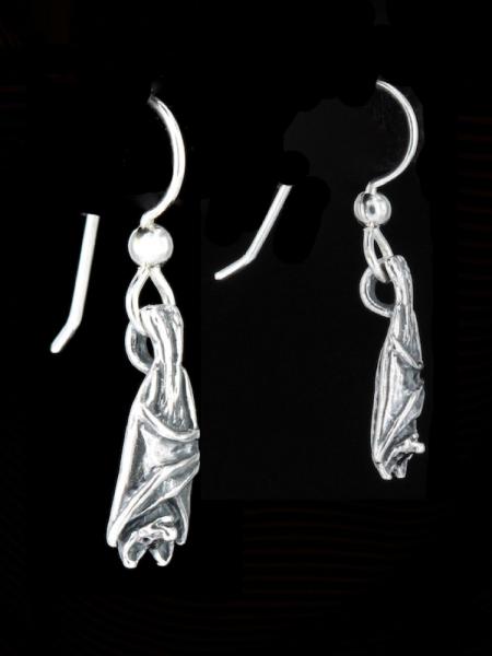 Bat Briolette Earrings - Silver picture