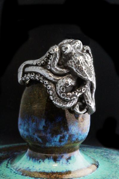 Octopus Ring - Silver picture