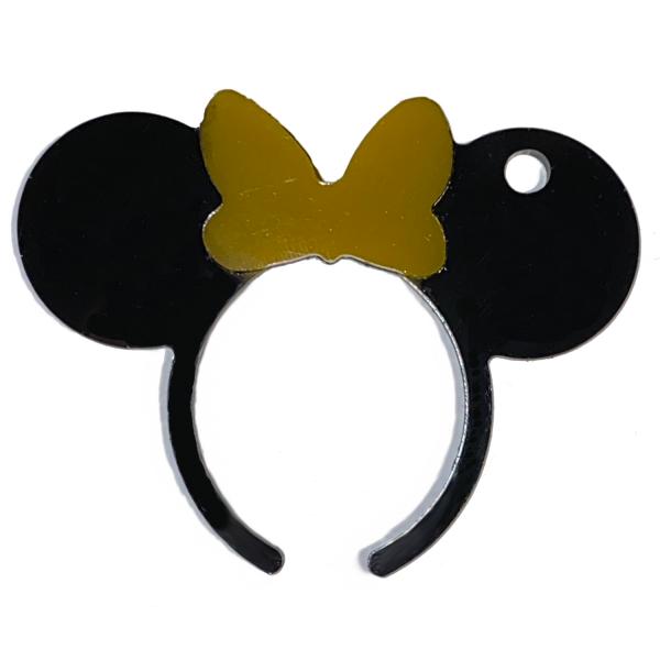 Ears & Bow Solid  Keychain