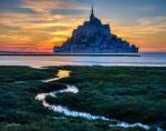 MT. ST. MICHEL AT DUSK