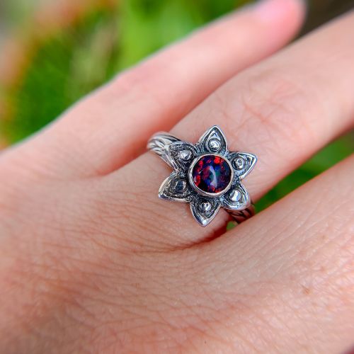 Forever flower opal ring picture