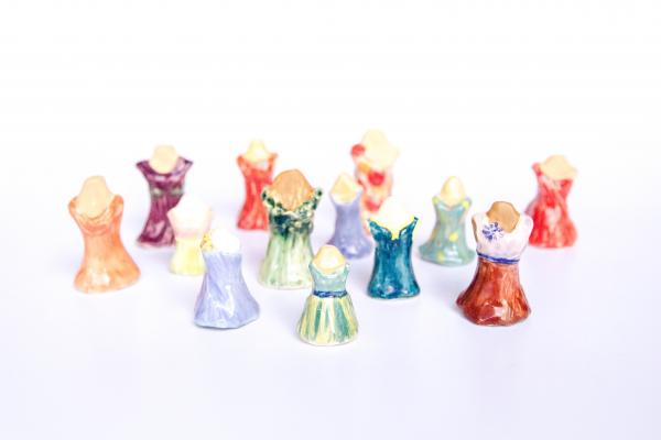 Miniature Dress Form Sculptures