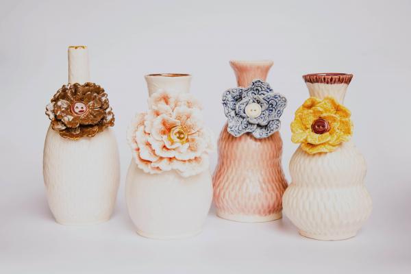 Lace Flower Vases