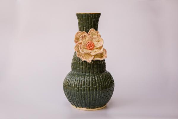 Large Lace and Button Vase picture