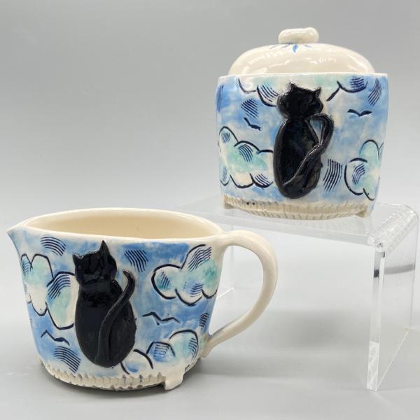 Kitties on a Cloudy Day Sugar Creamer set picture