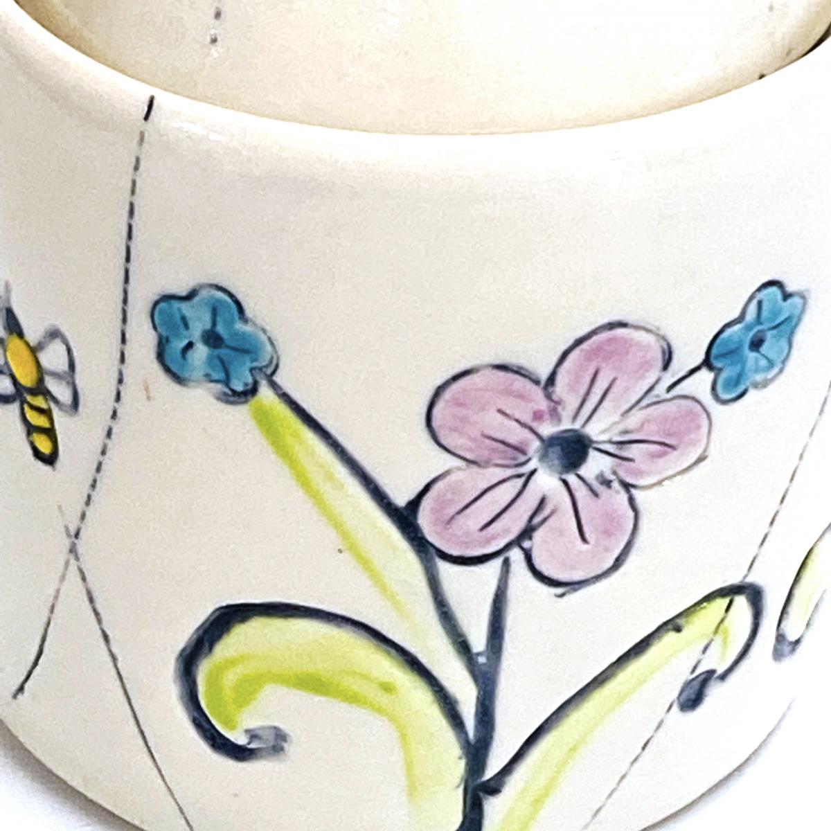 Purple Flower Honey Pot picture