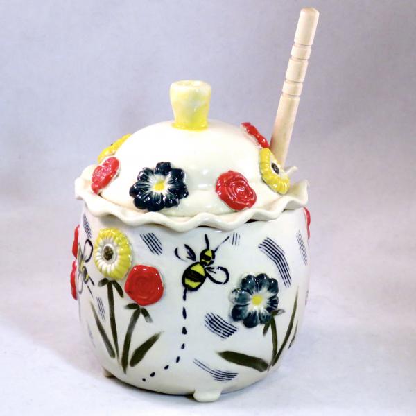 Springtime Flowers Honey Jar