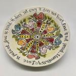 Birds Carved Scripture Bowl Wedding Gift