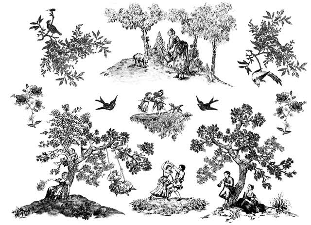 Black and White Toile picture