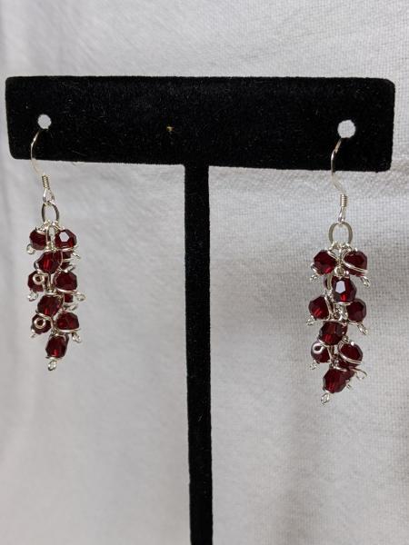 Red Swarovski Crystal Earrings picture