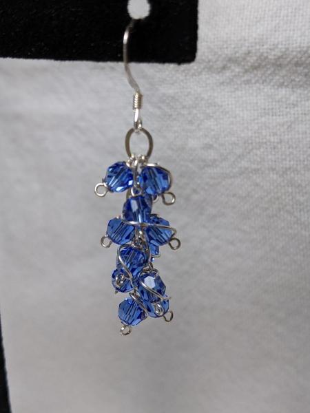 Blue Swarovski Crystal Earrings picture