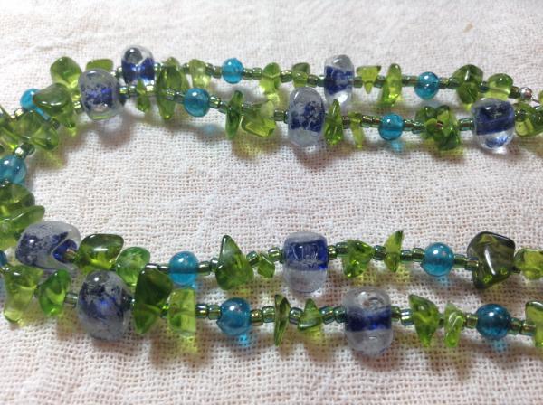 Blue & Green Glass Necklace picture
