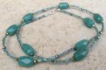 Faceted Sea Green Necklace