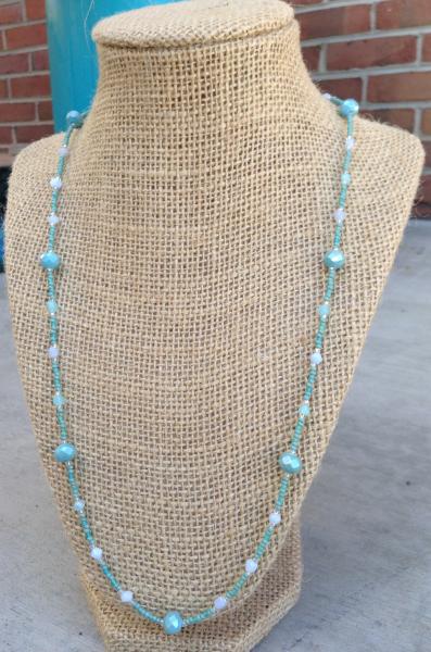 Seafoam Glass Necklace picture