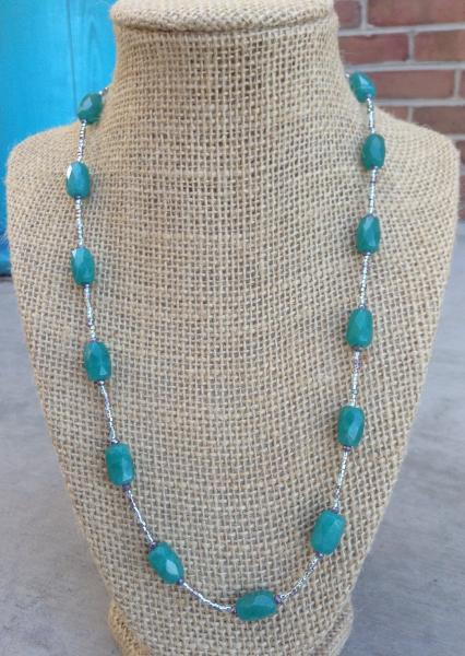 Sea Foam Glass Necklace picture