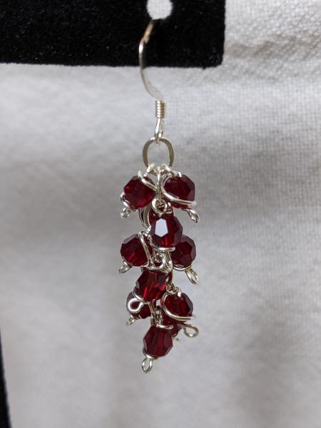 Red Swarovski Crystal Earrings
