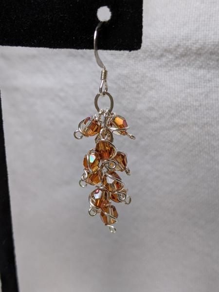 Topaz Swarovski Crystal Earrings picture