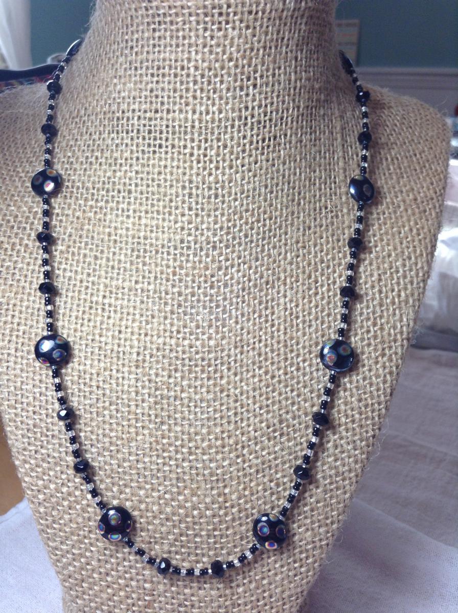 Black Disco Necklace picture