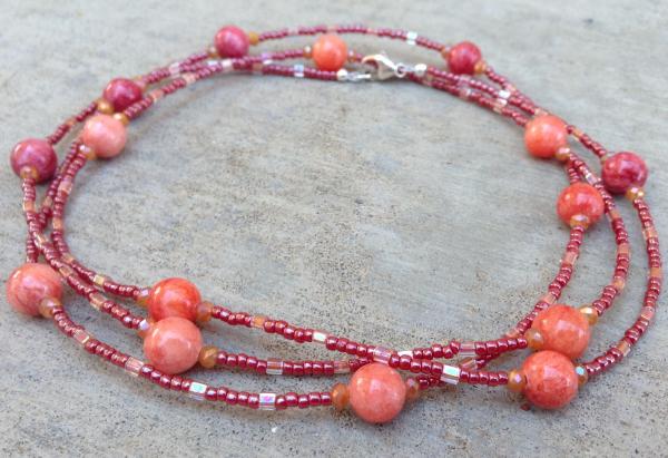 Red/Orange Quartz Necklace