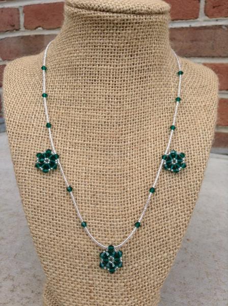 Green Snowflake Necklace picture