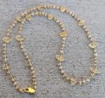 Citrine &Glass Seed Beads Necklace
