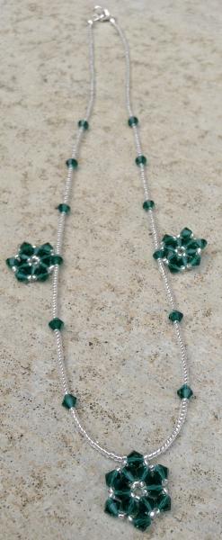 Green Snowflake Necklace picture