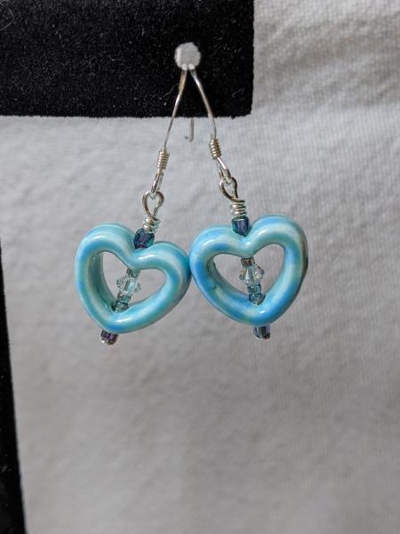 Porcelain Heart Earrings