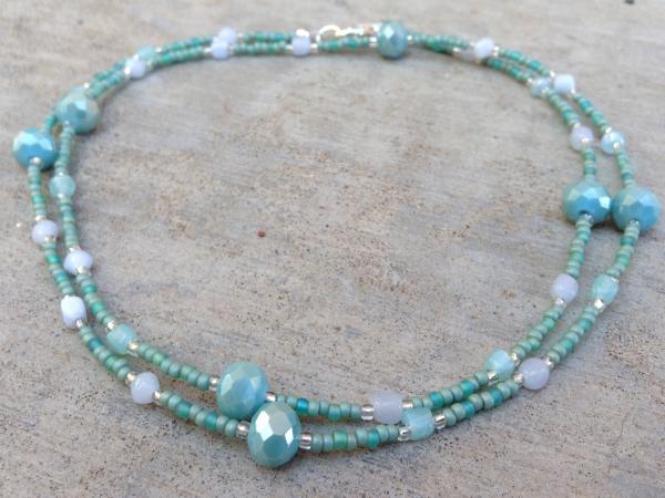 Seafoam Glass Necklace