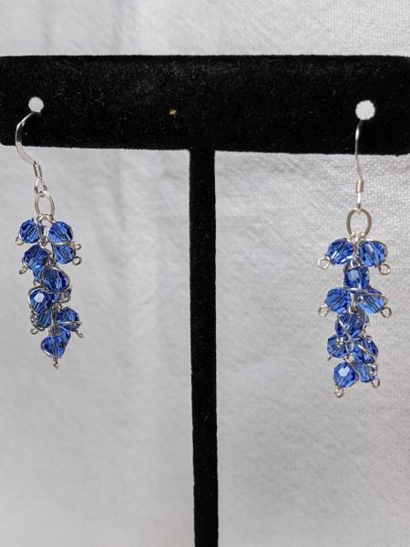Blue Swarovski Crystal Earrings picture