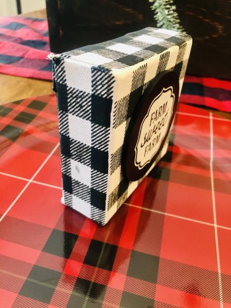 Buffalo Plaid Farmhouse Mini Canvas picture