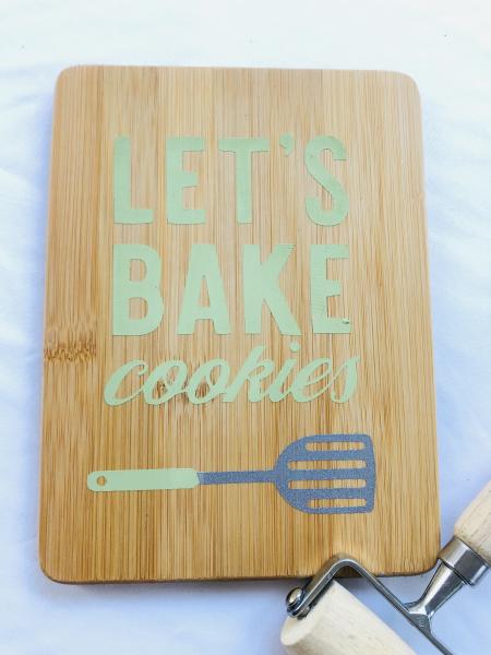 Let's Bake Cookies Cutting Board picture