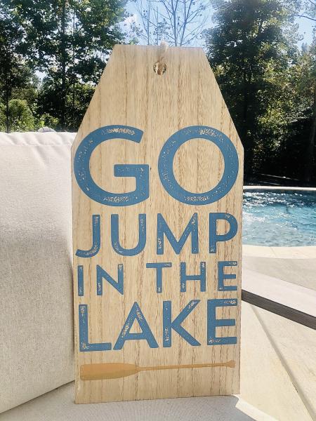 Go Jump in the Lake Door Tag picture