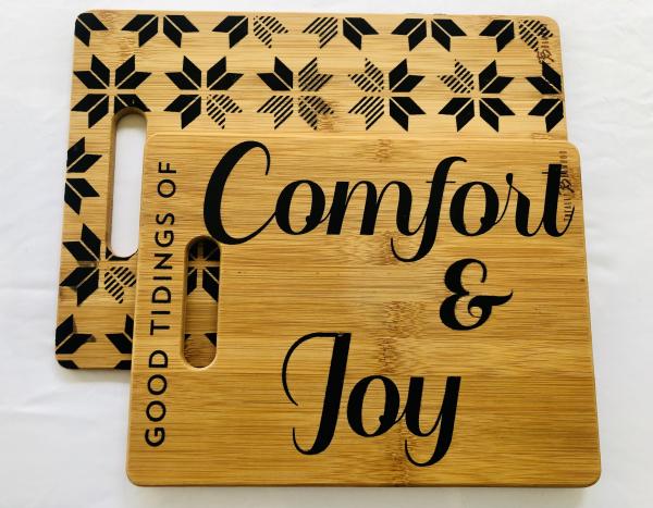 Comfort and Joy Wooden Cutting Board Set