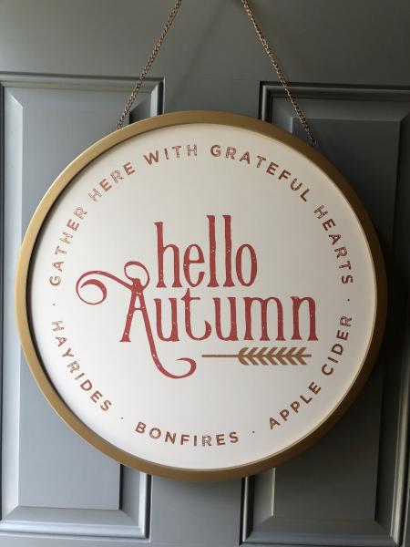 Hello Autumn Door Hanger picture