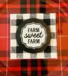 Buffalo Plaid Farm Sweet Farm Mini Canvas