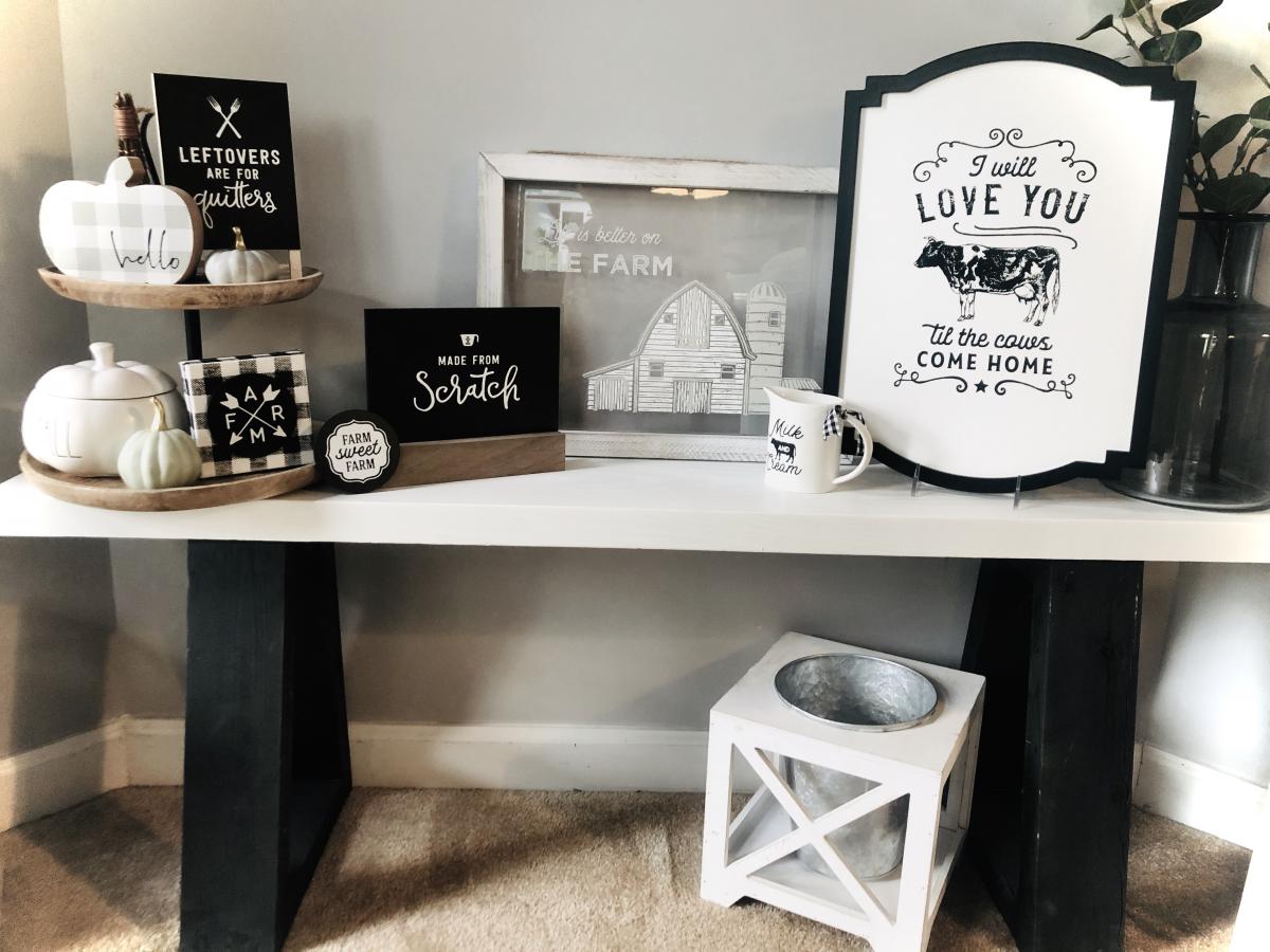 Buffalo Plaid Farmhouse Mini Canvas picture