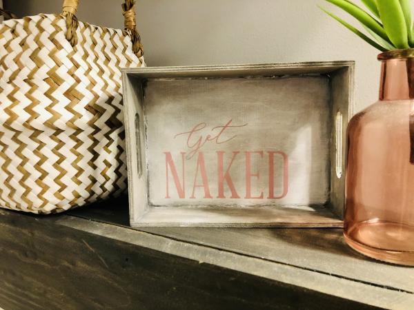 Get Naked Bathroom Shelf Decor