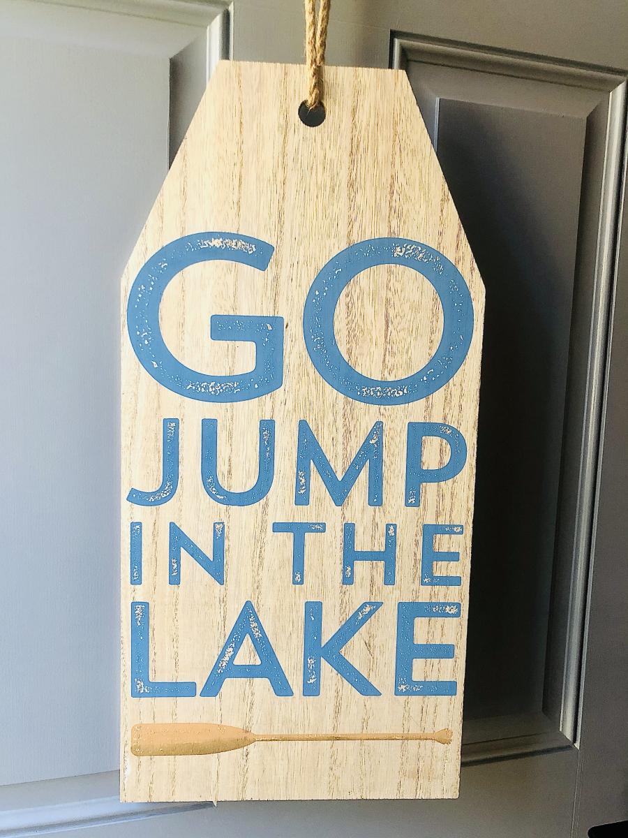 Go Jump in the Lake Door Tag picture