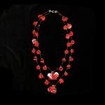 Scarlet Waterfall Necklace