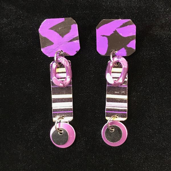 Purple Caper Earrings